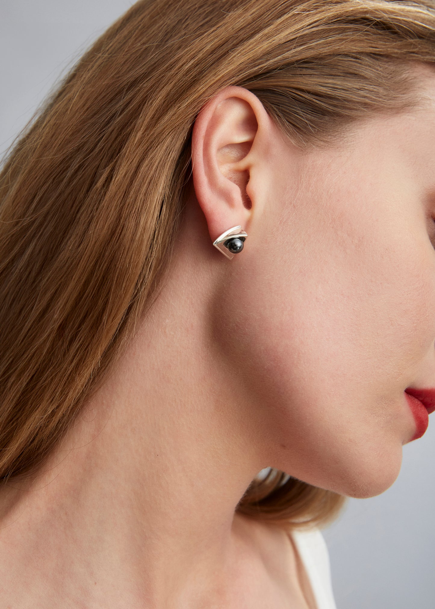 Church Earrings - Hematite