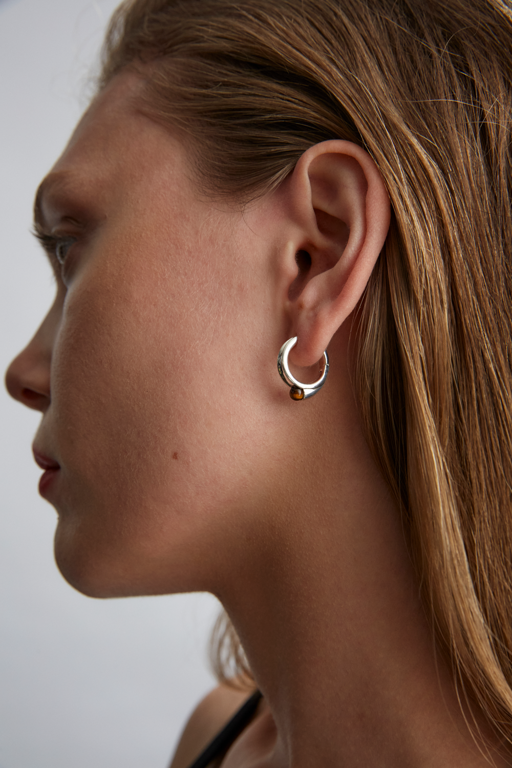 Comet Earring - Tiger Eye