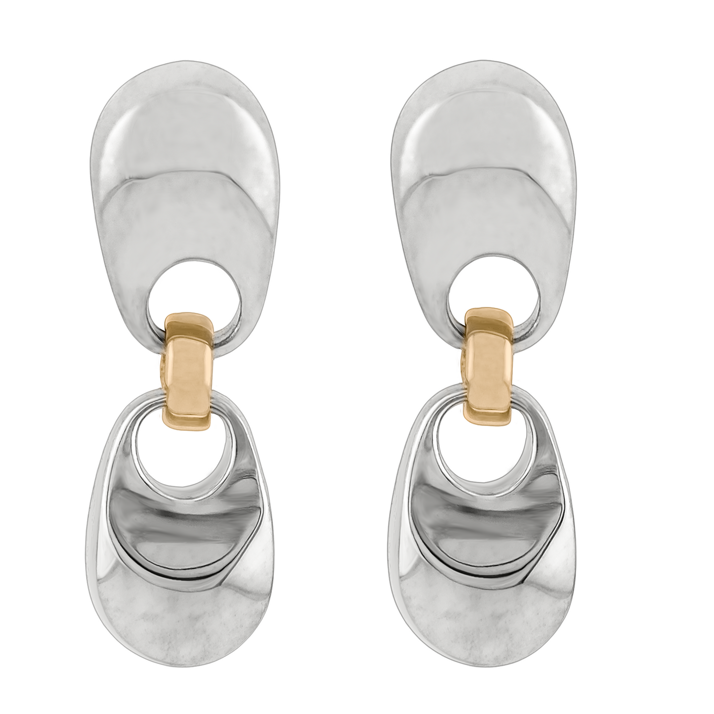 Java Drop Earrings in sterling silver, handcrafted earrings by TOLEDO Los Angeles