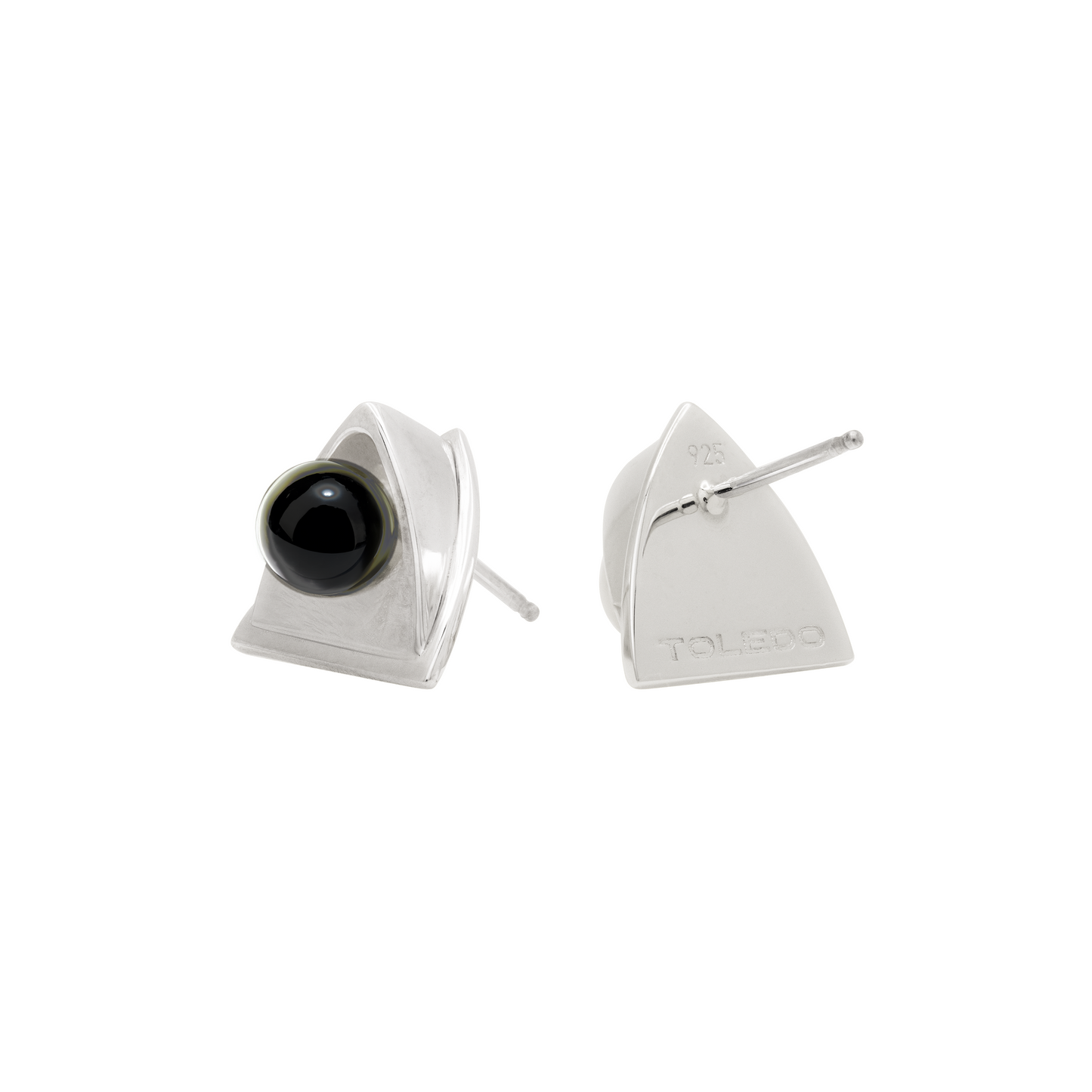 Church Earrings Mini - Hematite