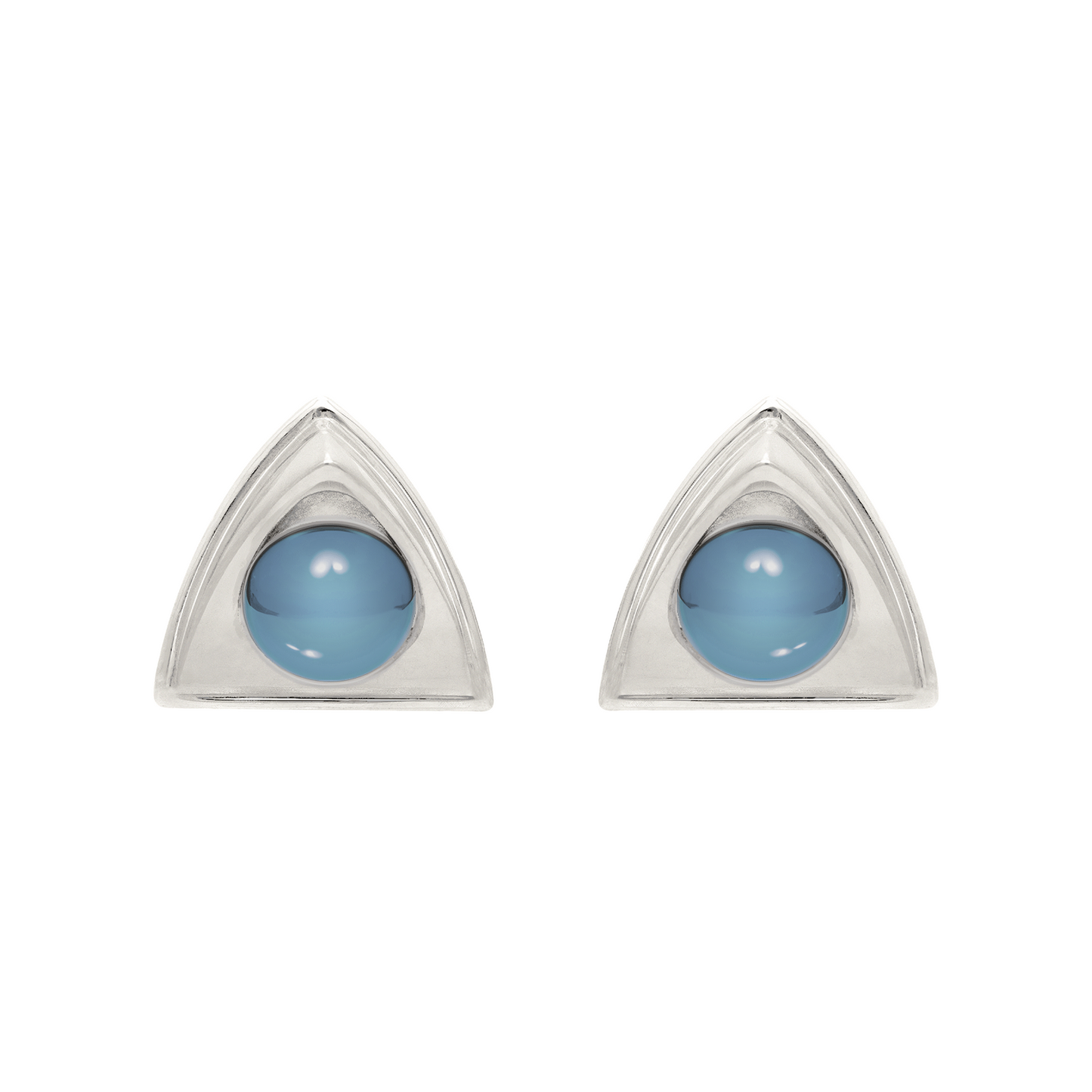 Church Earrings Mini - Blue Agate