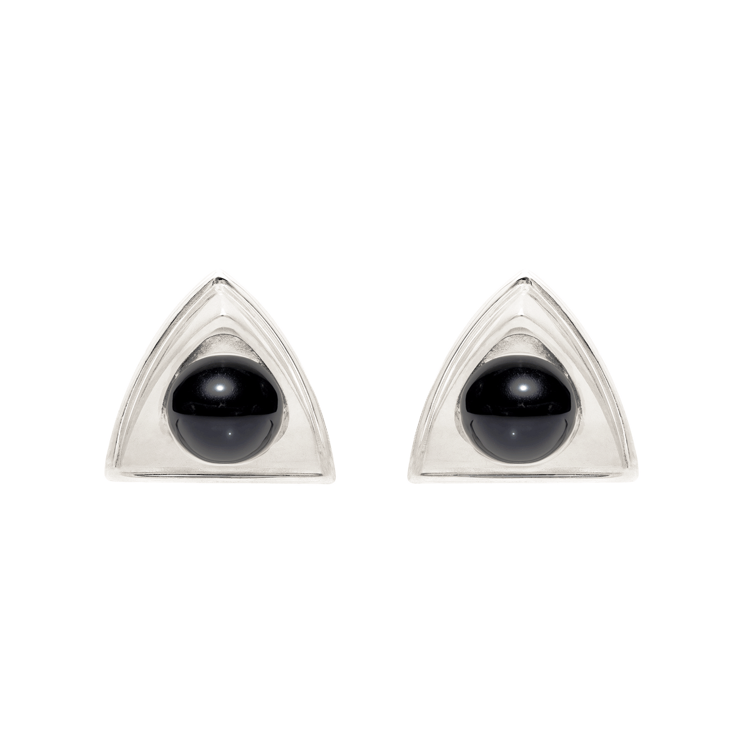 Church Earrings Mini - Hematite