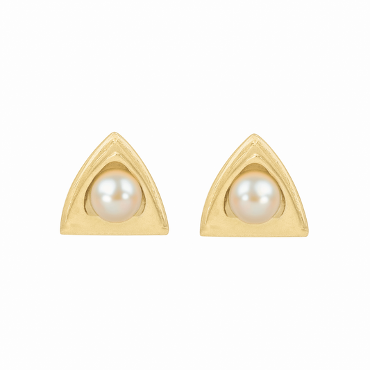 Church Earrings Mini - 18k Gold and Akoya Pearls