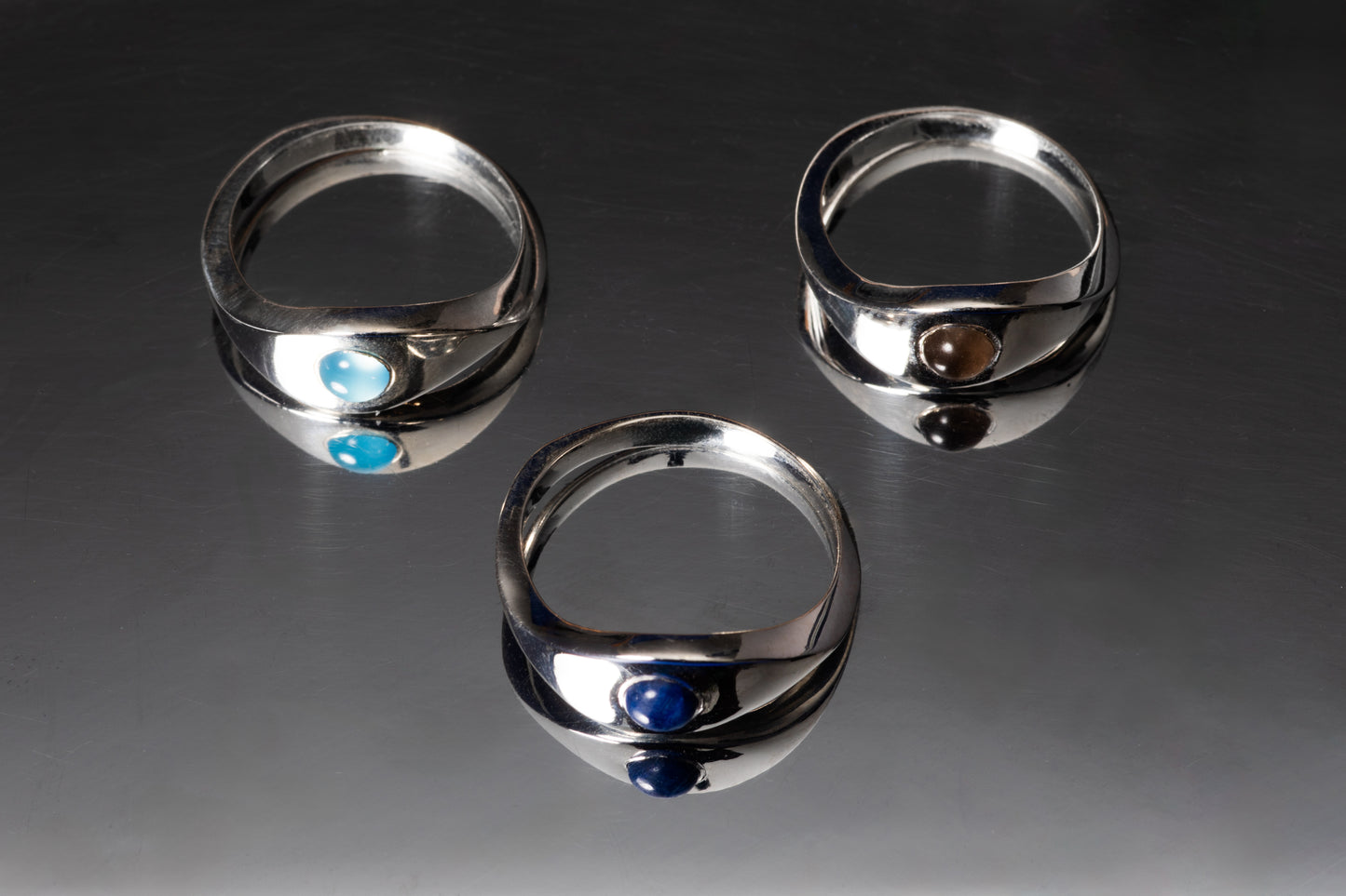 Hurricane Ring - Blue Sapphire