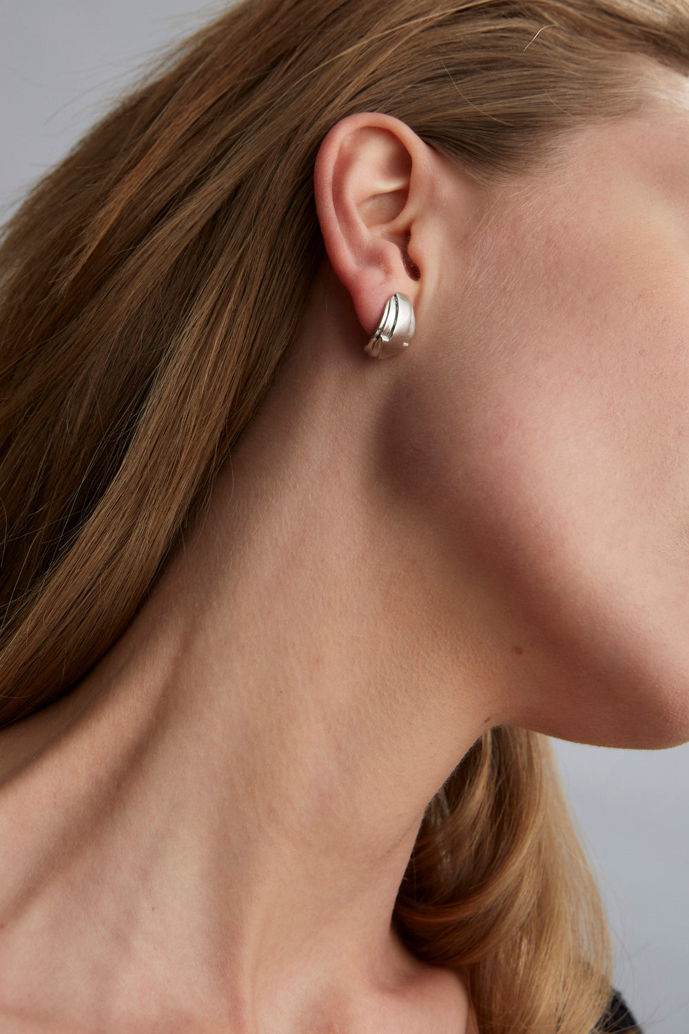 Downtown Earrings in sterling silver, modern handcrafted earrings by TOLEDO Los Angeles

