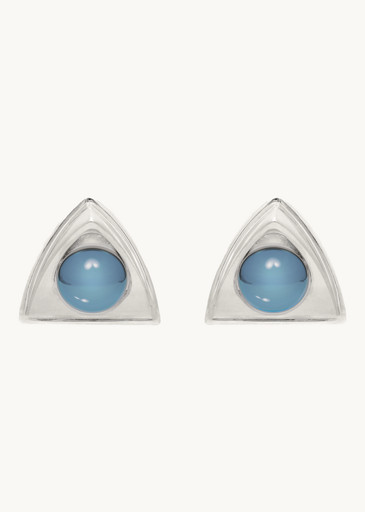 Church Earrings - Blue Agate — Available Now