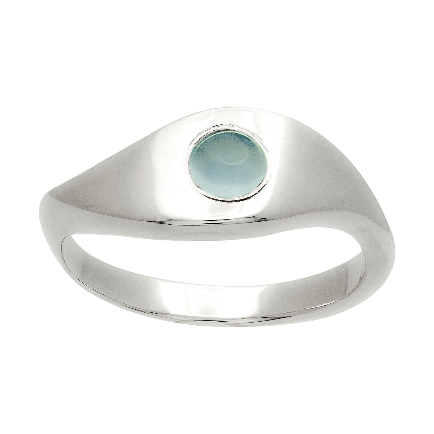 Hurricane Ring - Blue Chalcedony