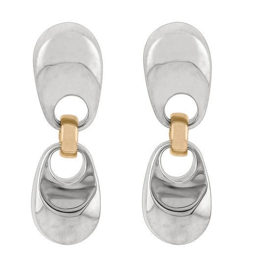 Java Drop Earrings in sterling silver, handcrafted earrings by TOLEDO Los Angeles
