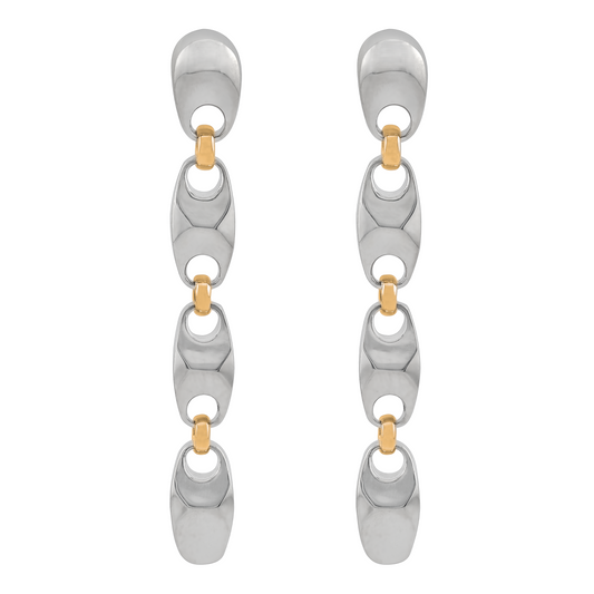 Java VIP Earrings in sterling silver, handcrafted earrings by TOLEDO Los Angeles
