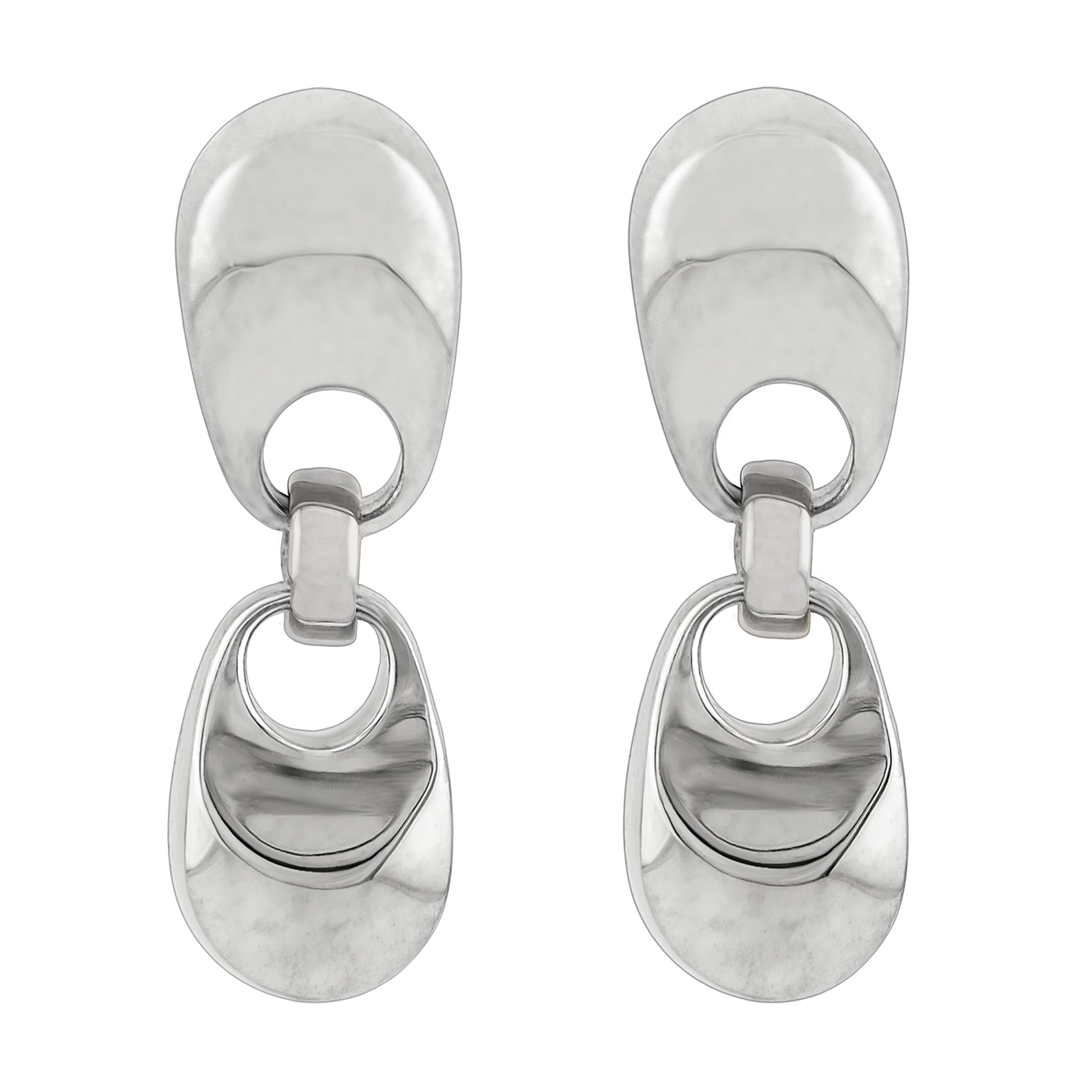 Java Drop Earrings in sterling silver, handcrafted earrings by TOLEDO Los Angeles
