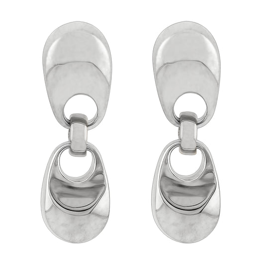 Java Drop Earrings in sterling silver, handcrafted earrings by TOLEDO Los Angeles

