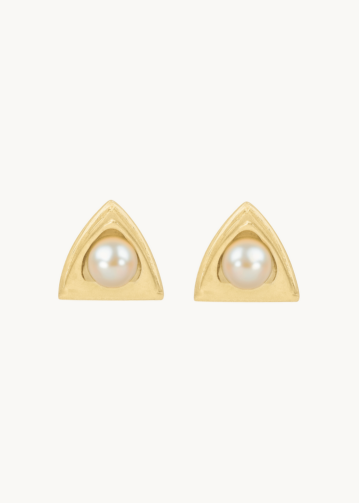 Church Earrings Mini - 18k, Akoya Pearls