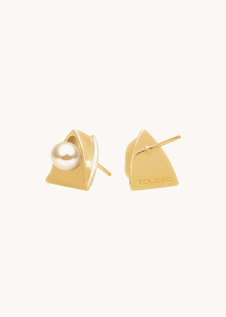Church Earrings Mini - 18k, Akoya Pearls