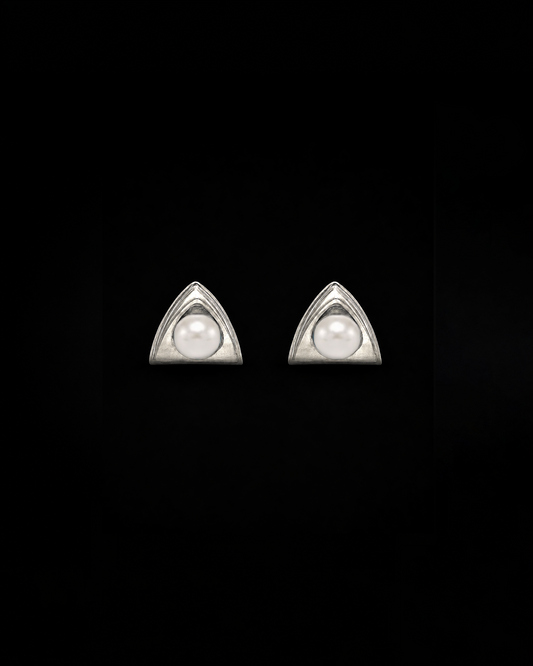 Church Earrings Mini - Pearl