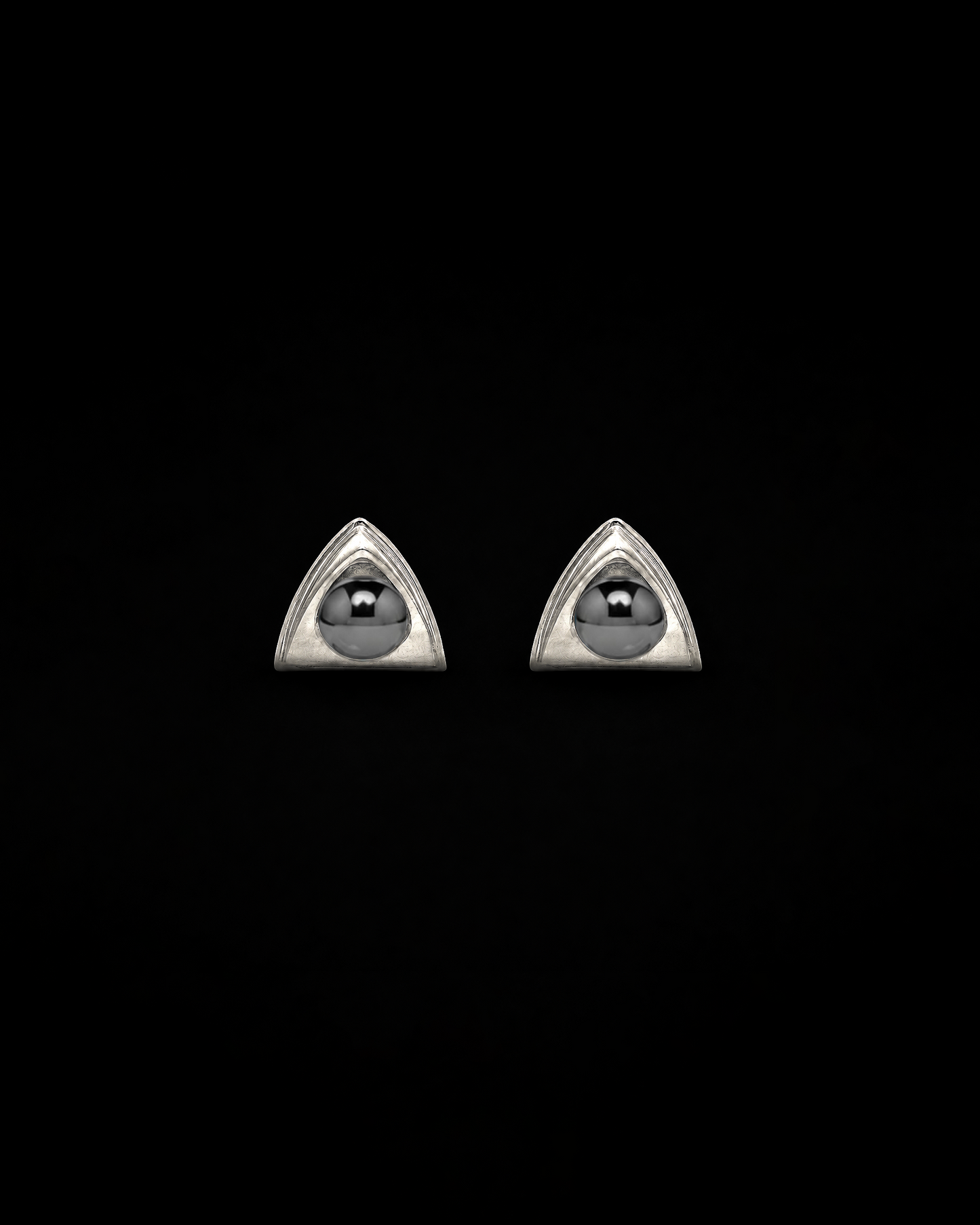 Church Earrings Mini - Hematite