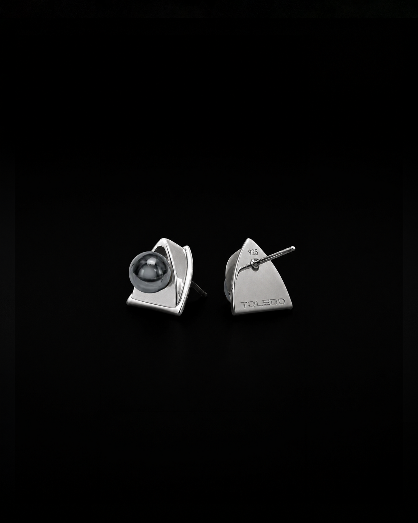 Church Earrings - Hematite