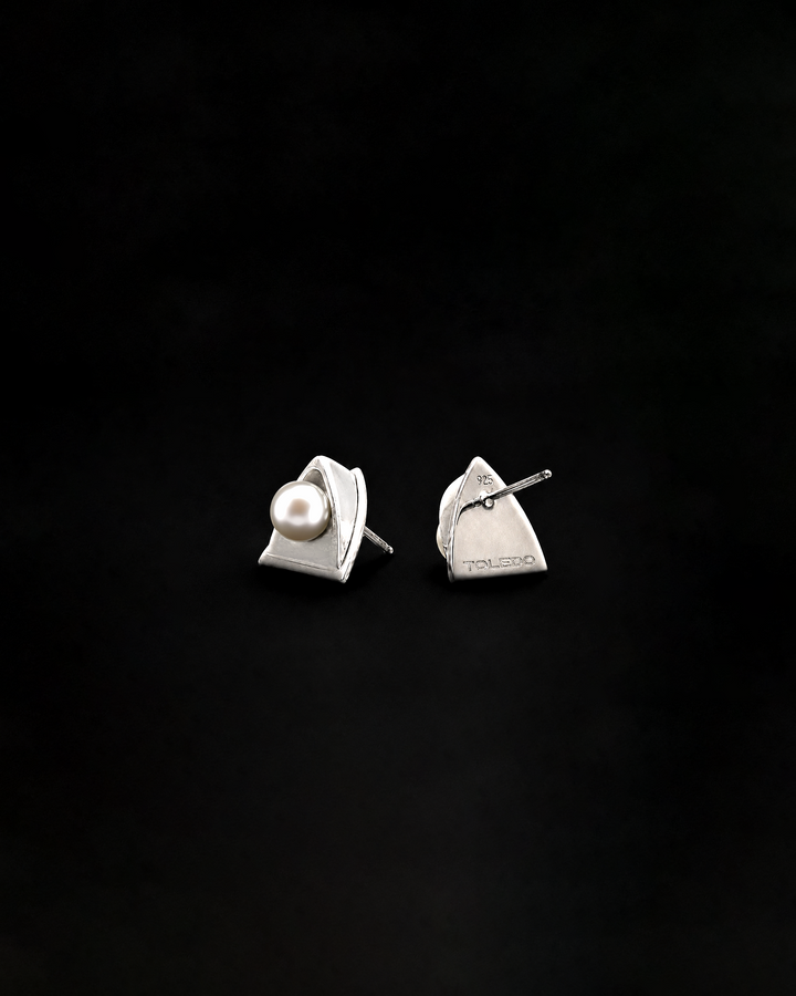 Church Earrings Mini - Pearl