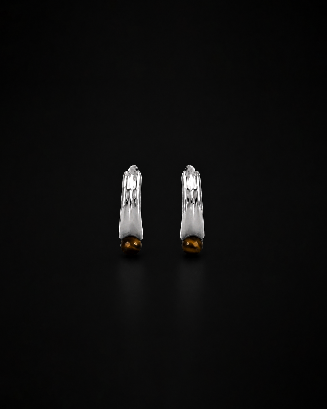 Comet Earring - Tiger Eye
