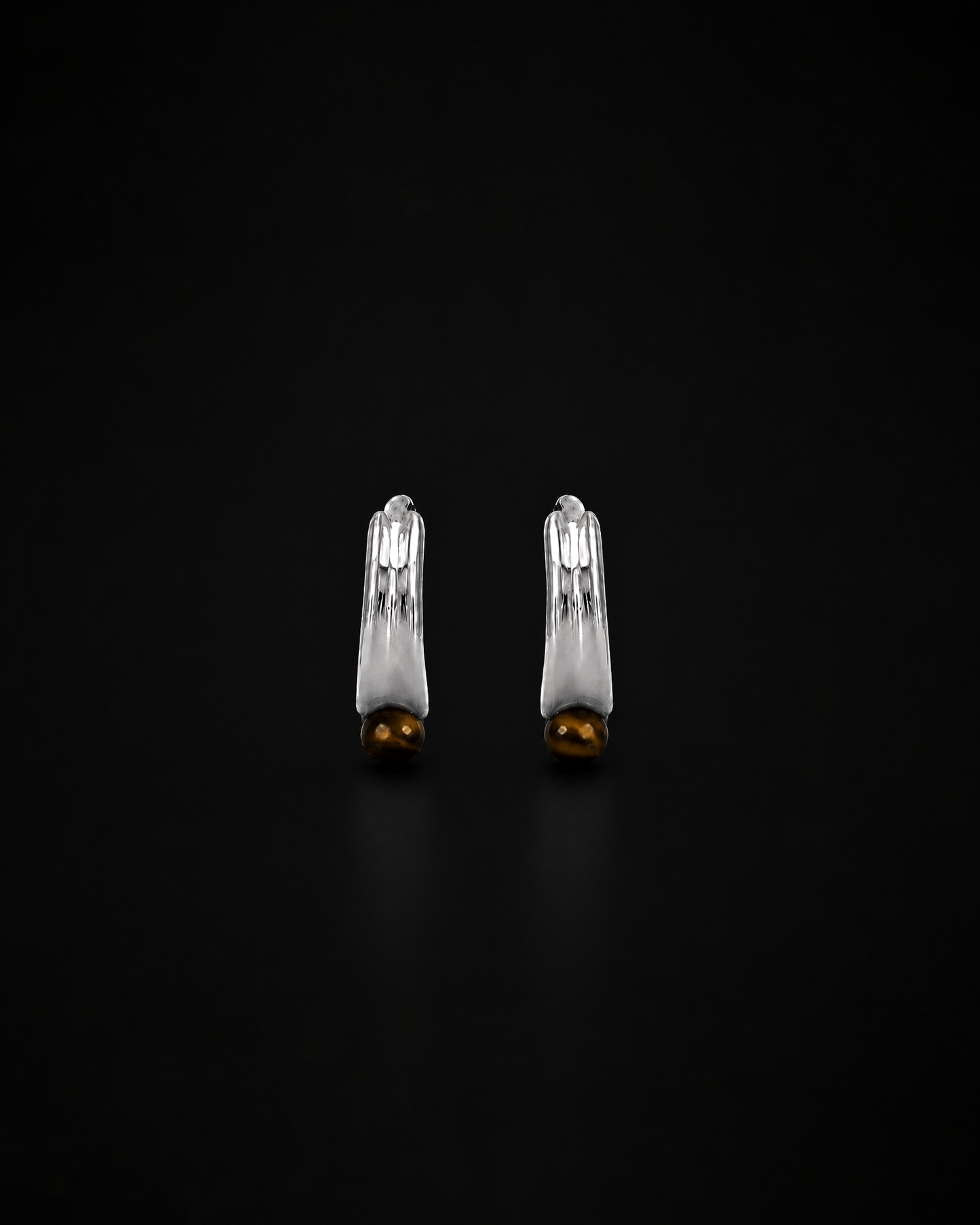 Comet Earring - Tiger Eye