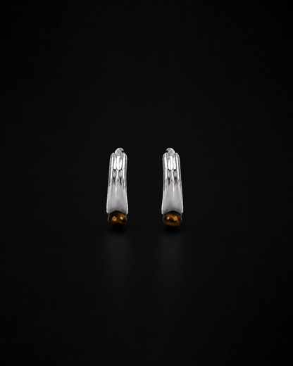 Comet Earring - Tiger Eye