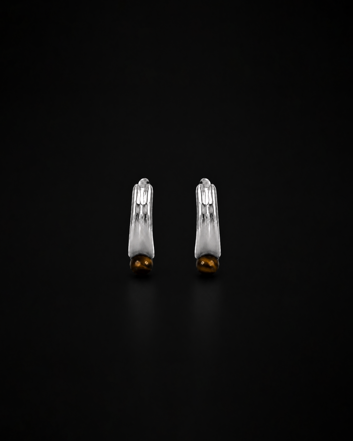 Comet Earring - Tiger Eye