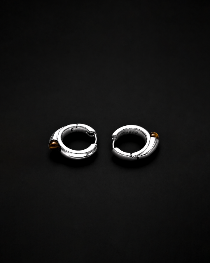 Comet Earring - Tiger Eye