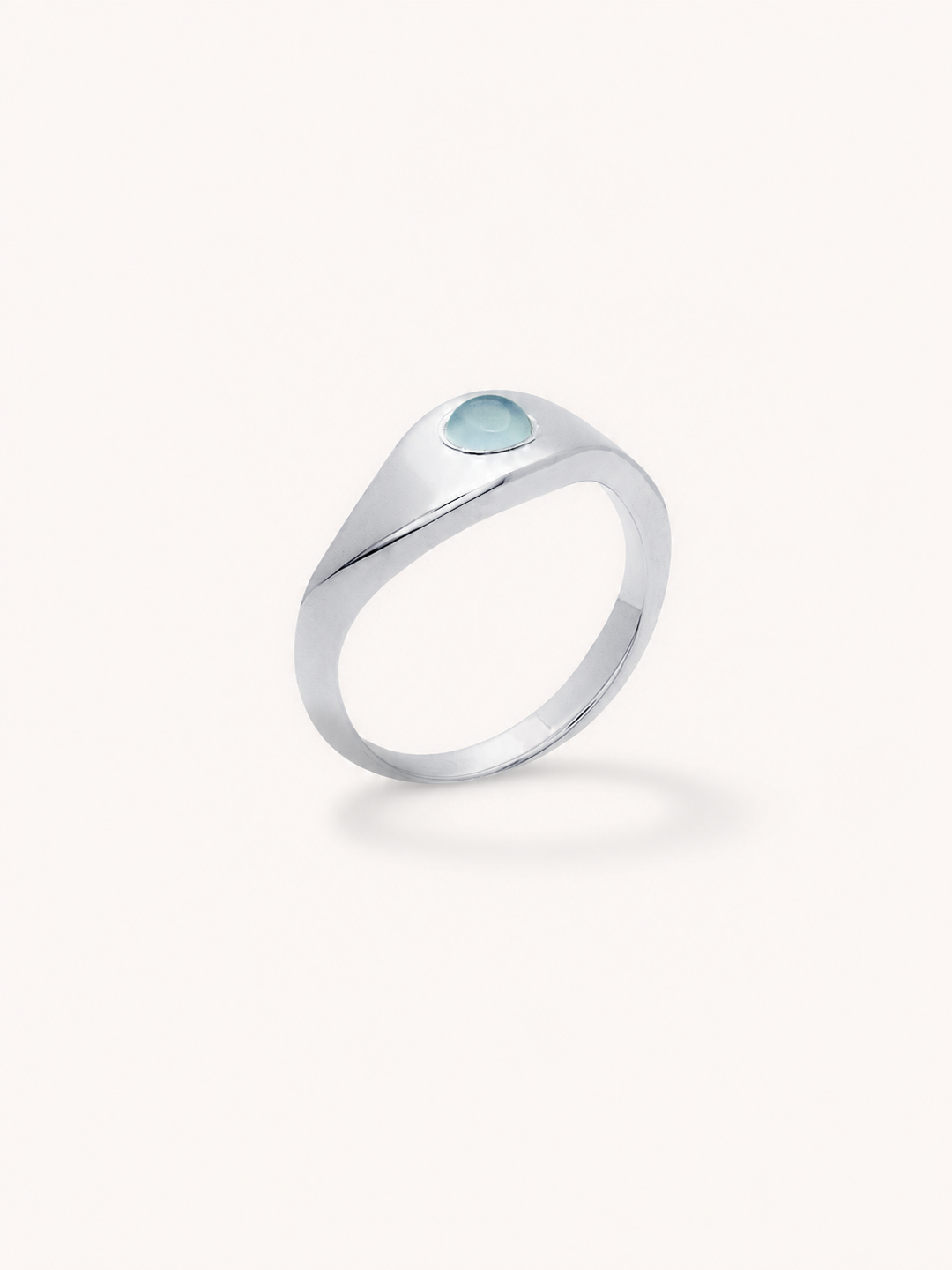 Hurricane Ring - Blue Chalcedony