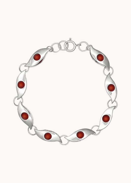 Sneaky Link Bracelet - Carnelian