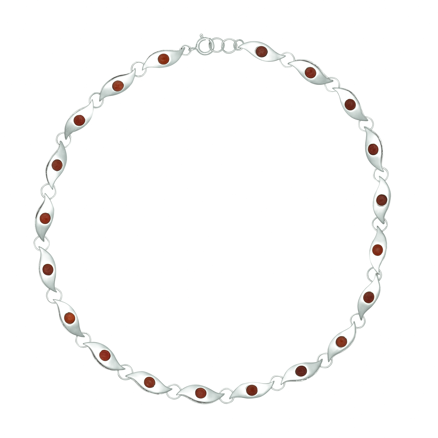 Sneaky Link Necklace - Carnelian