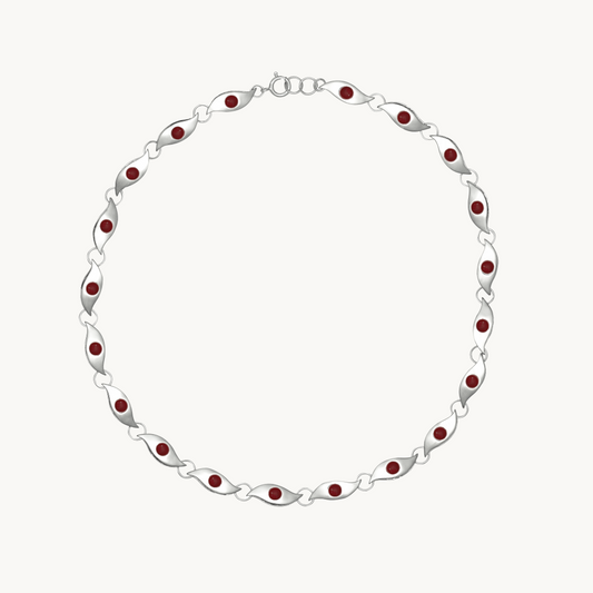 Sneaky Link Necklace - Carnelian